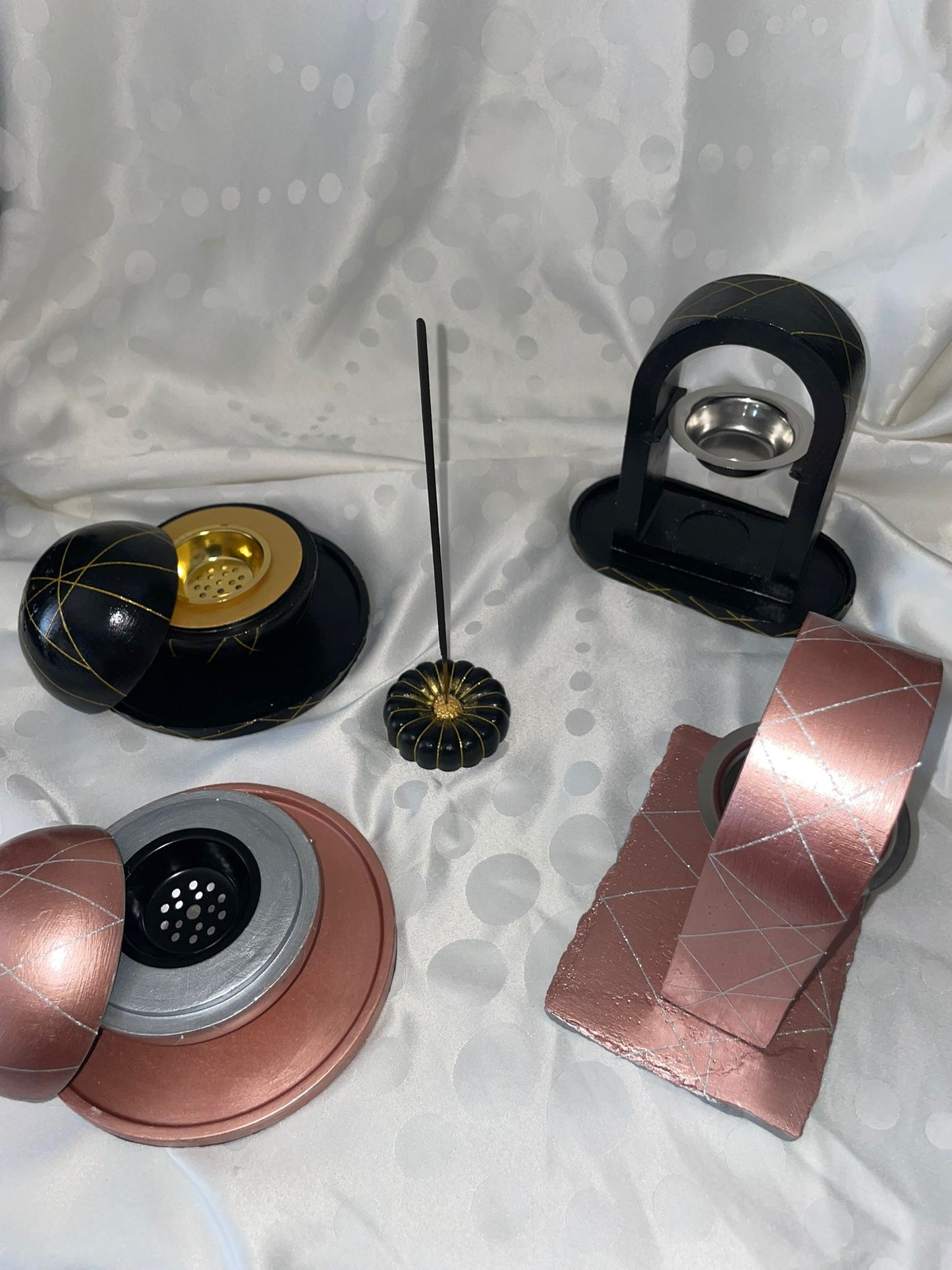 Fleur pour bâton d'encens : Ensemble "nuit dorée"