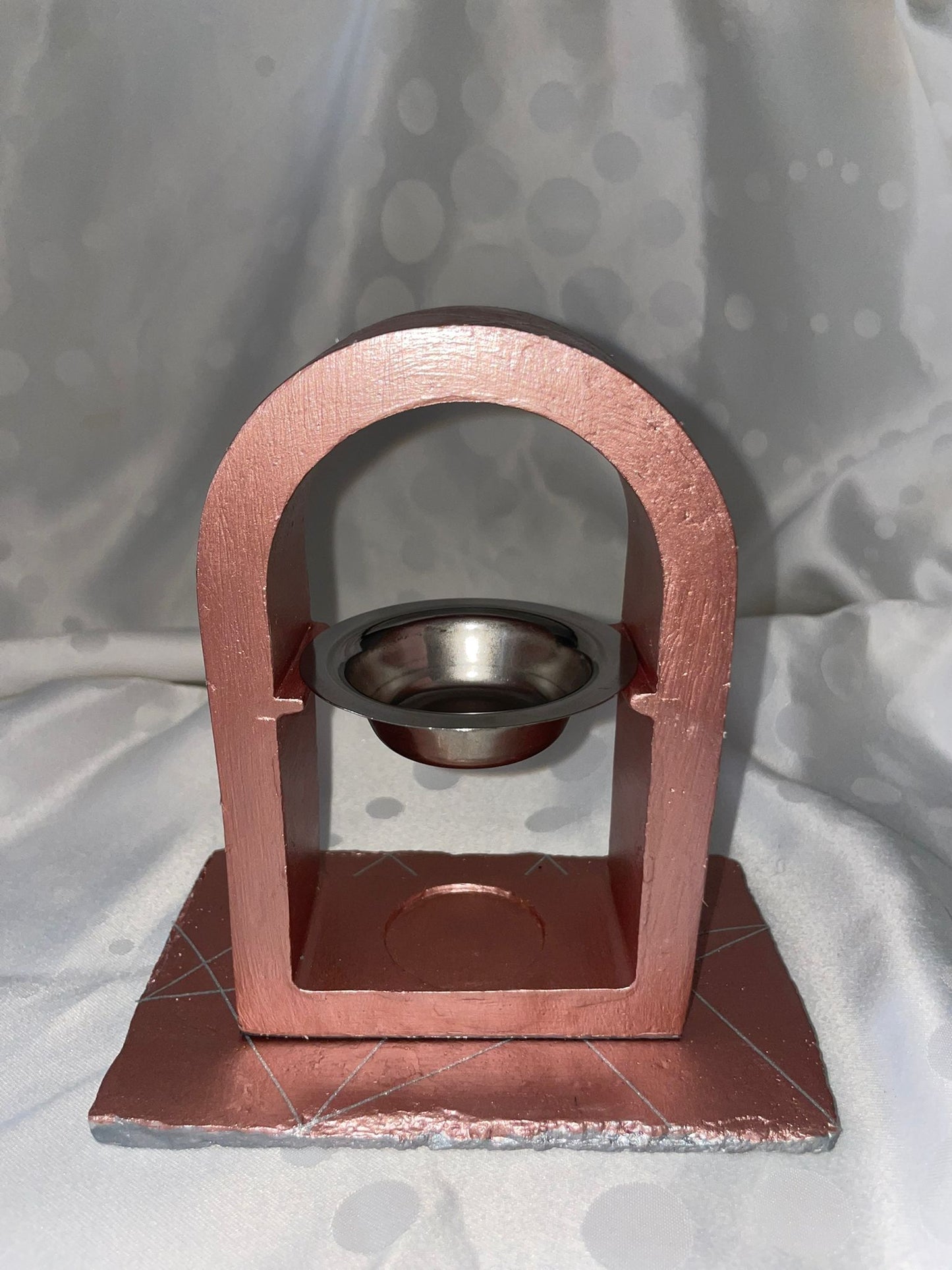 Brûleur d'encens : Ensemble "Rose Lady". (Vendu sans le plateau)