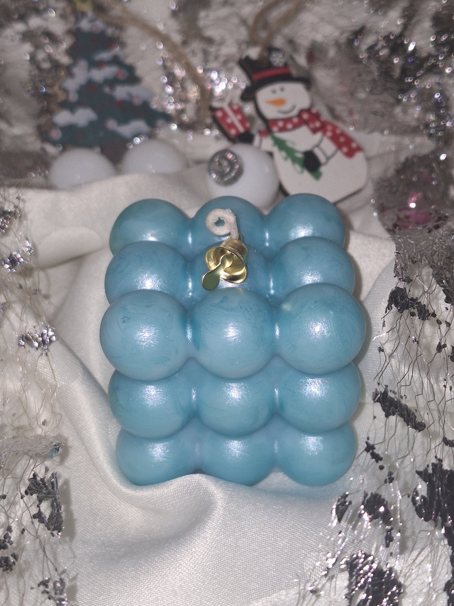 Bougie "Bulles festives"