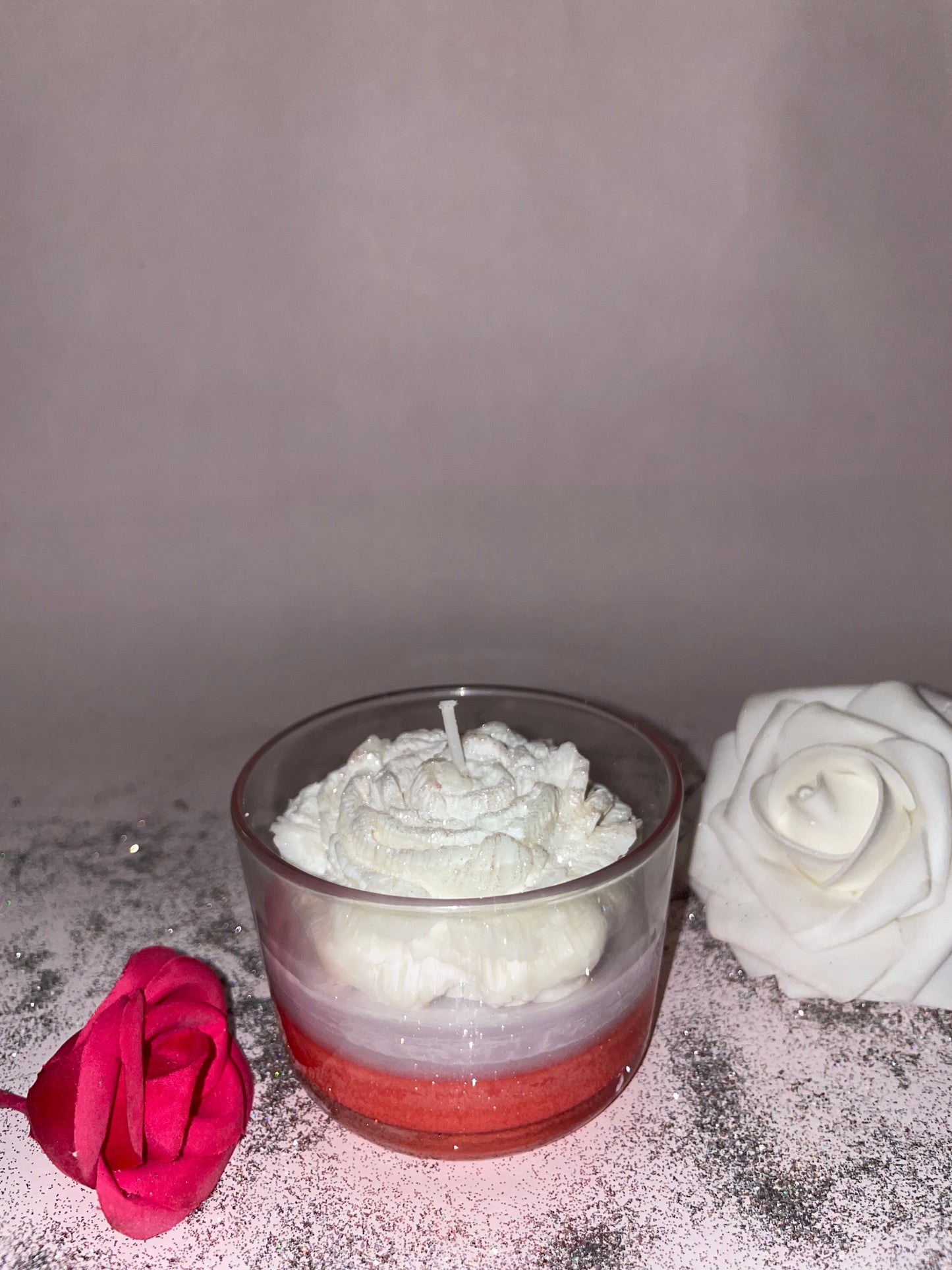 Rose scintillante