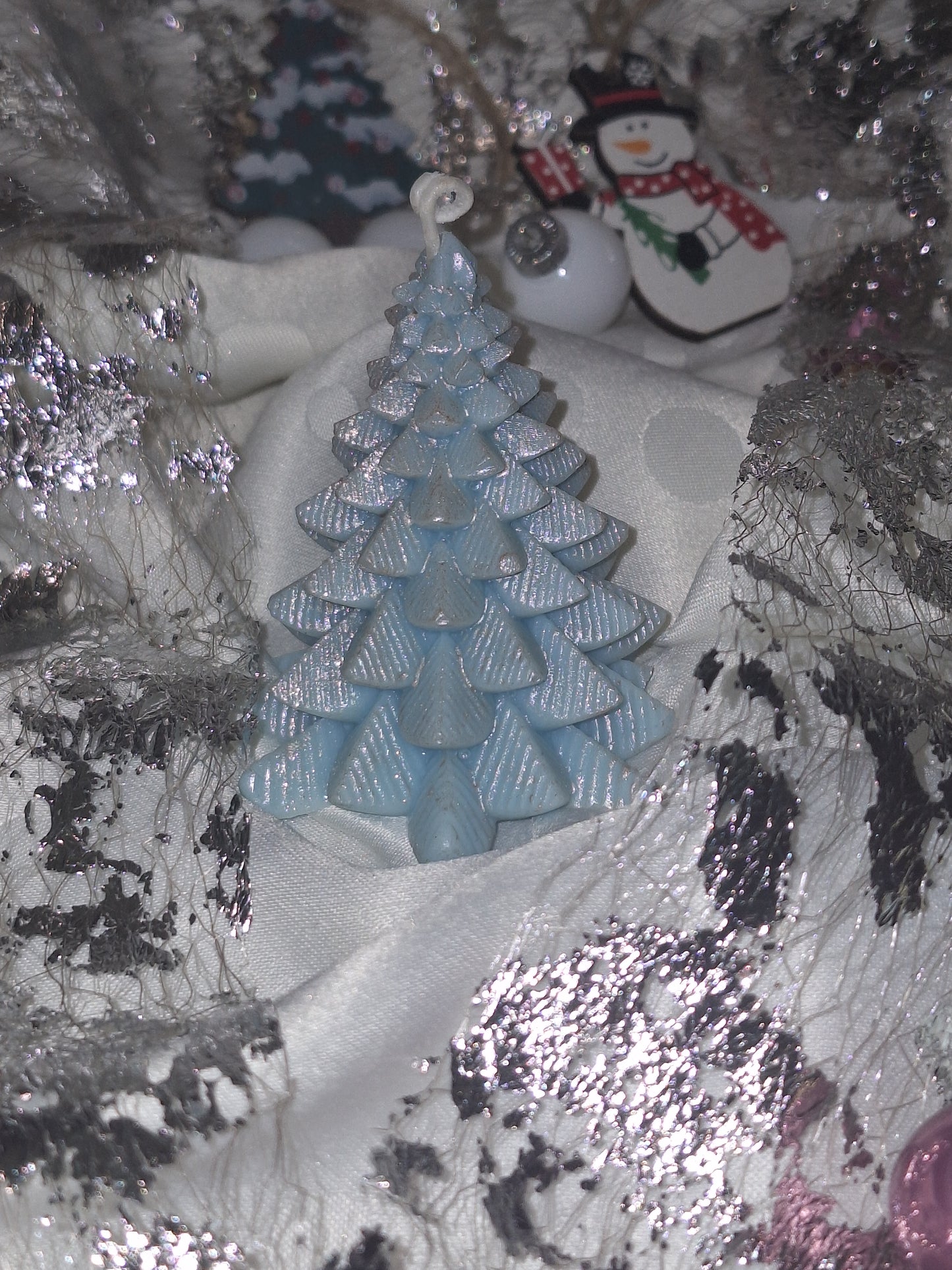 Bougie "sapin des neiges"