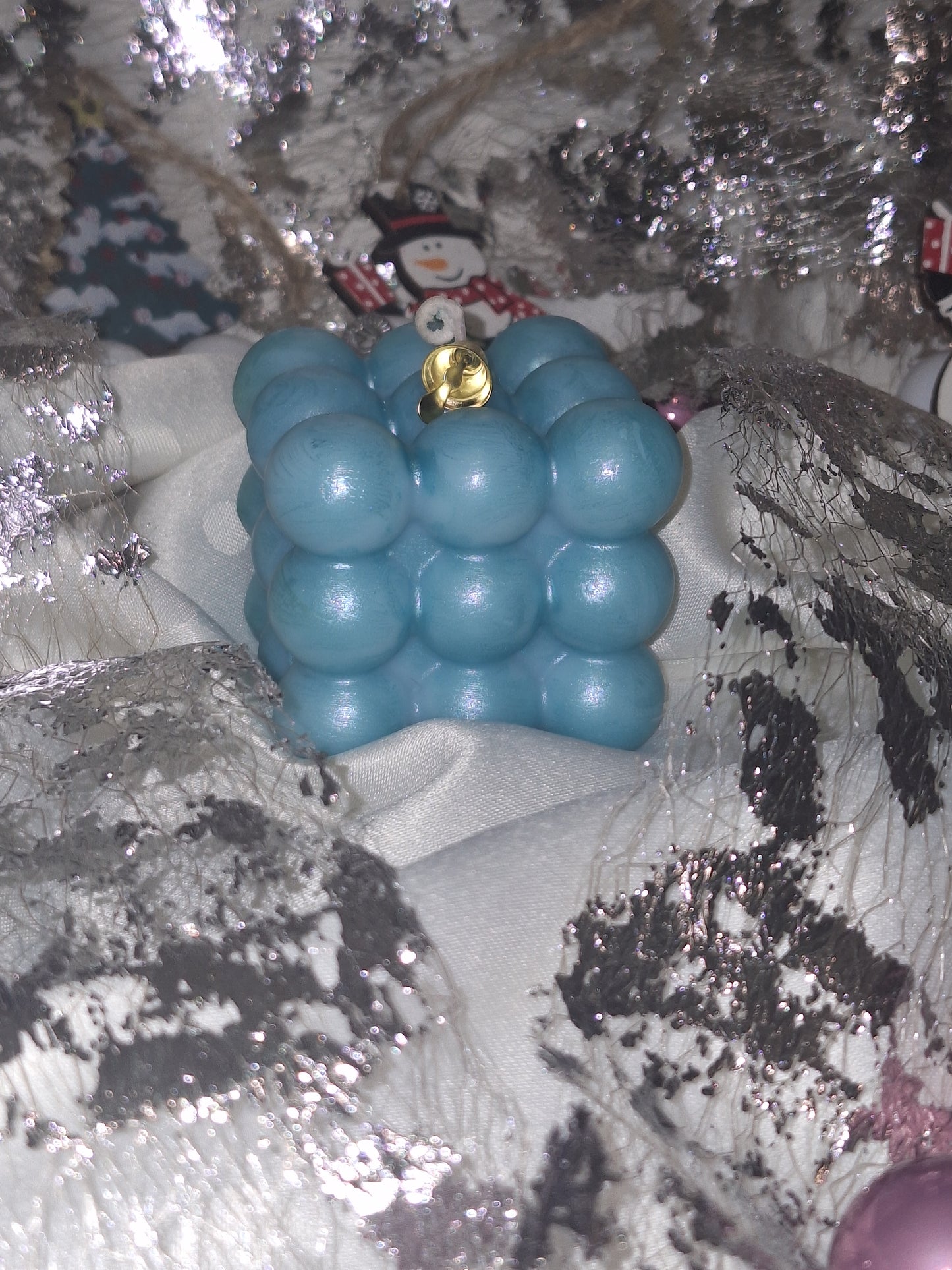 Bougie "Bulles festives"