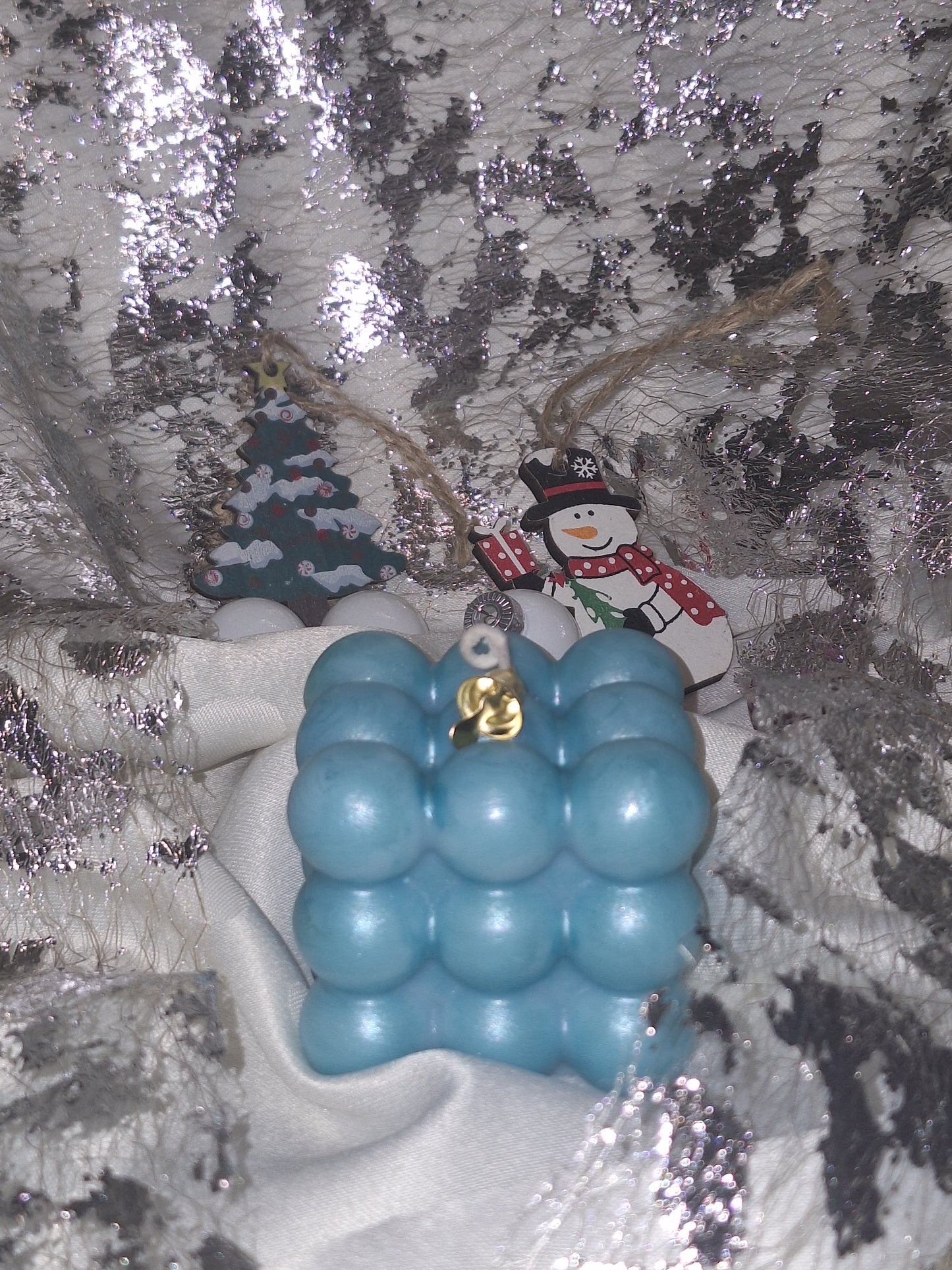 Bougie "Bulles festives"