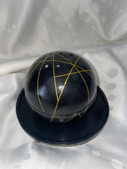 Sphère pour encens : ensemble "Nuit dorée". (Vendue sans le plateau)