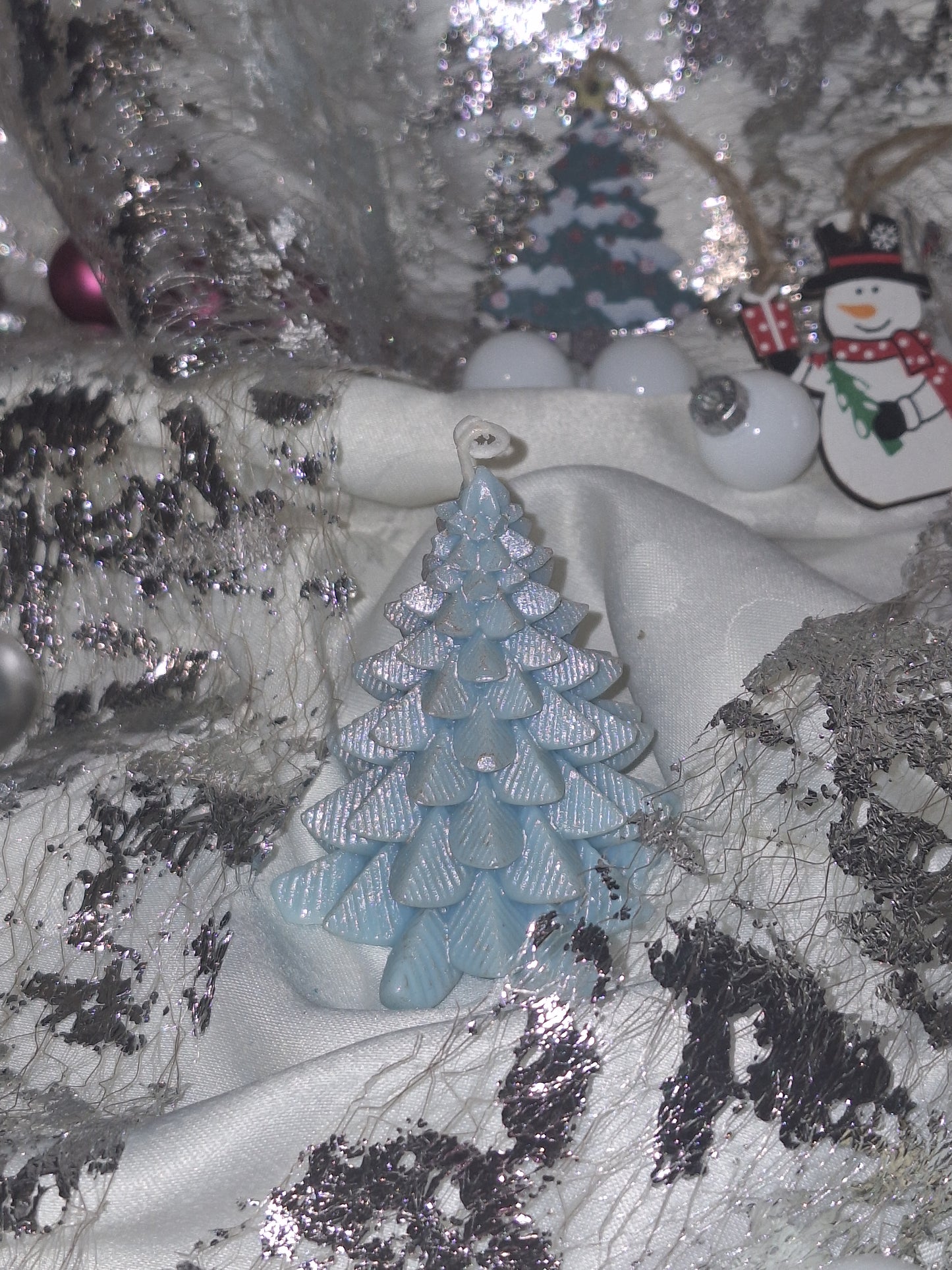 Bougie "sapin des neiges"