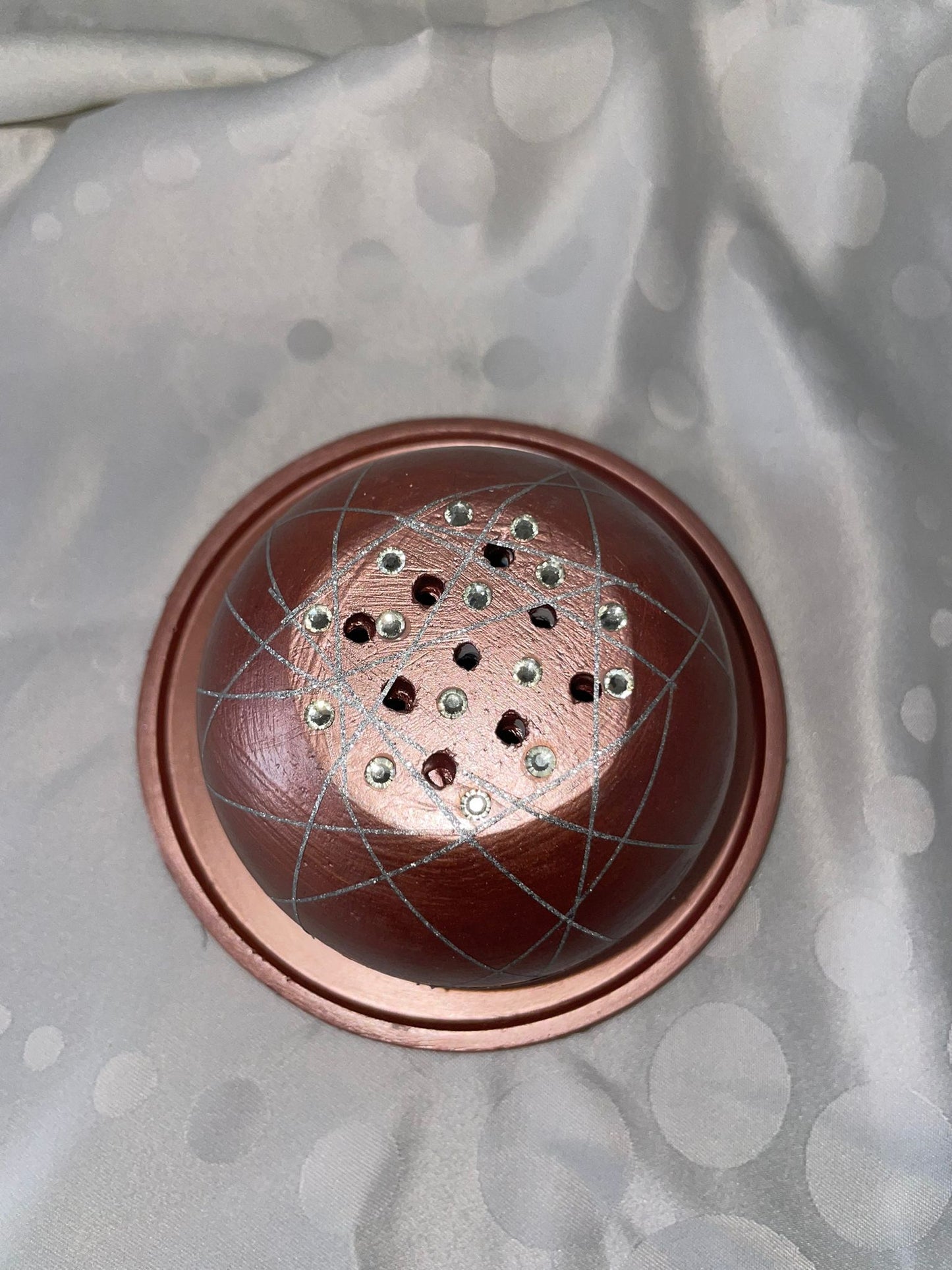 Sphère pour encens : Ensemble "Lady Rose". "Vendue sans le plateau"