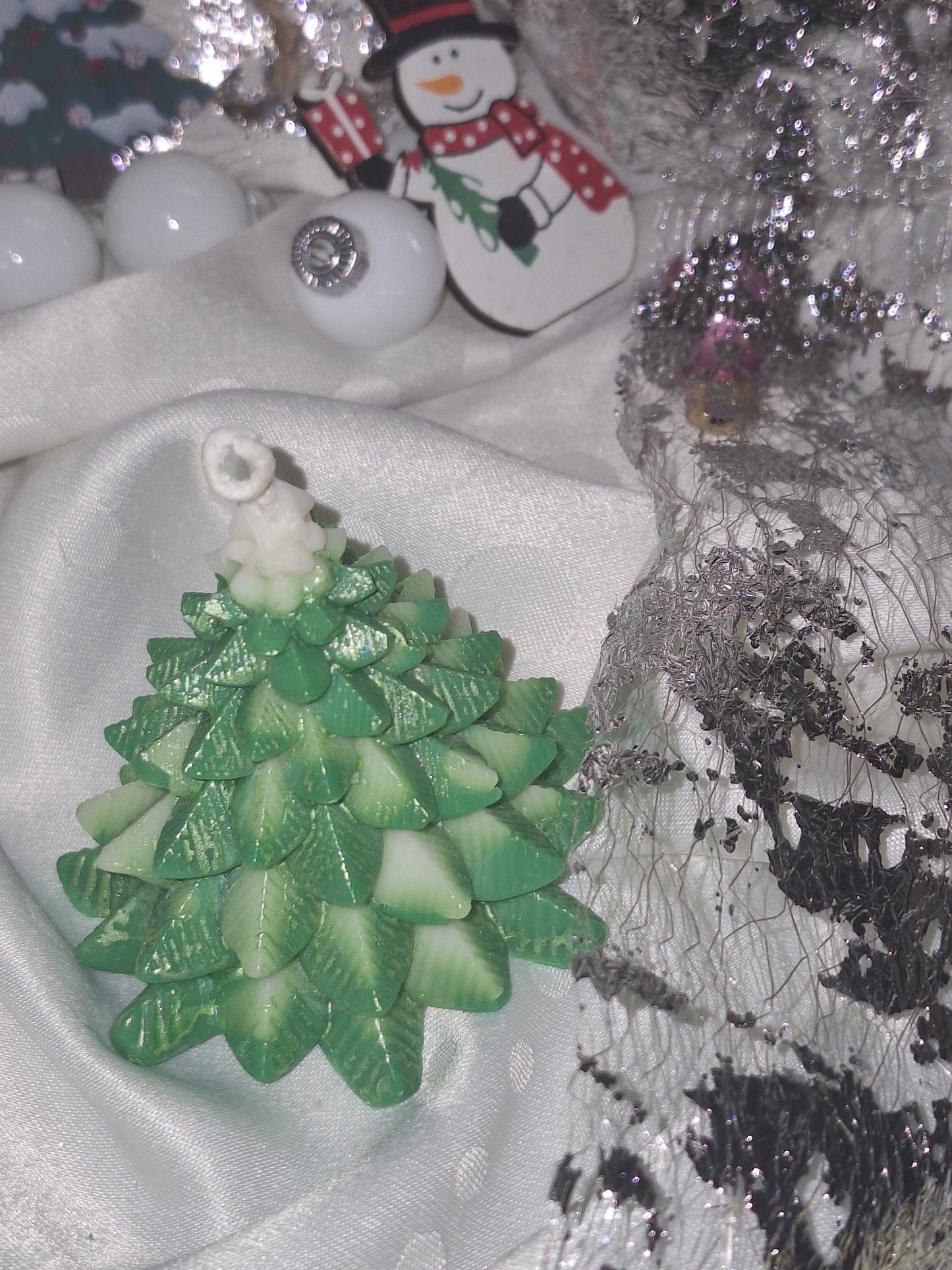 Bougie "mon beau sapin vert"