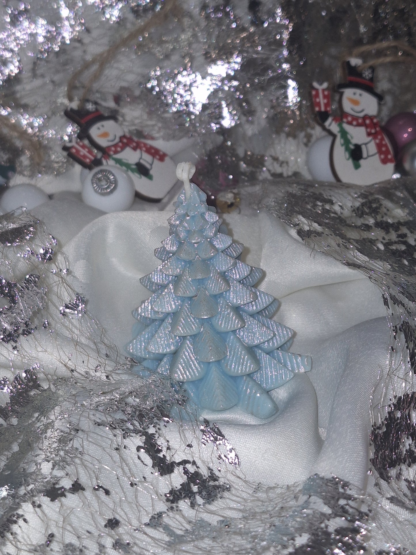 Bougie "sapin des neiges"