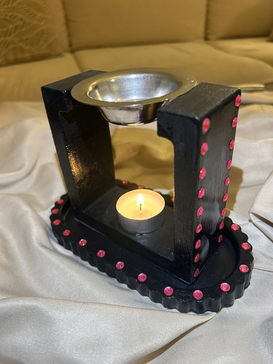 Brûleur à fondants : ensemble "Rose Noire" (Vendu sans le plateau)