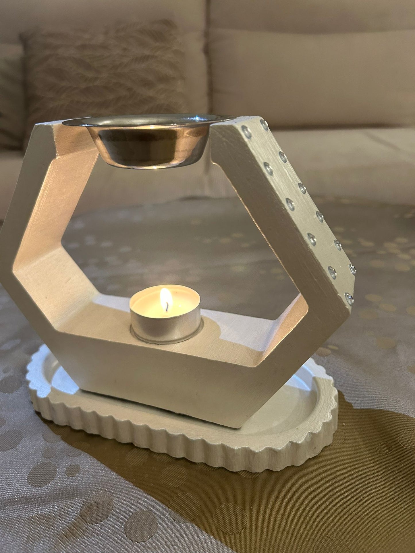 Brûleur à fondants : ensemble "Cristal des neige" (Vendu sans le plateau)