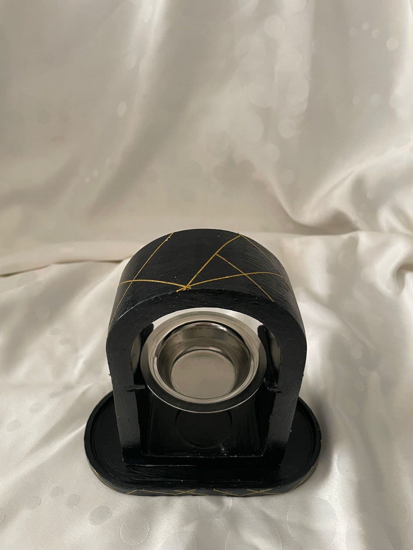 Brûleur d'encens : Ensemble "Nuit dorée". (Vendu sans le plateau)