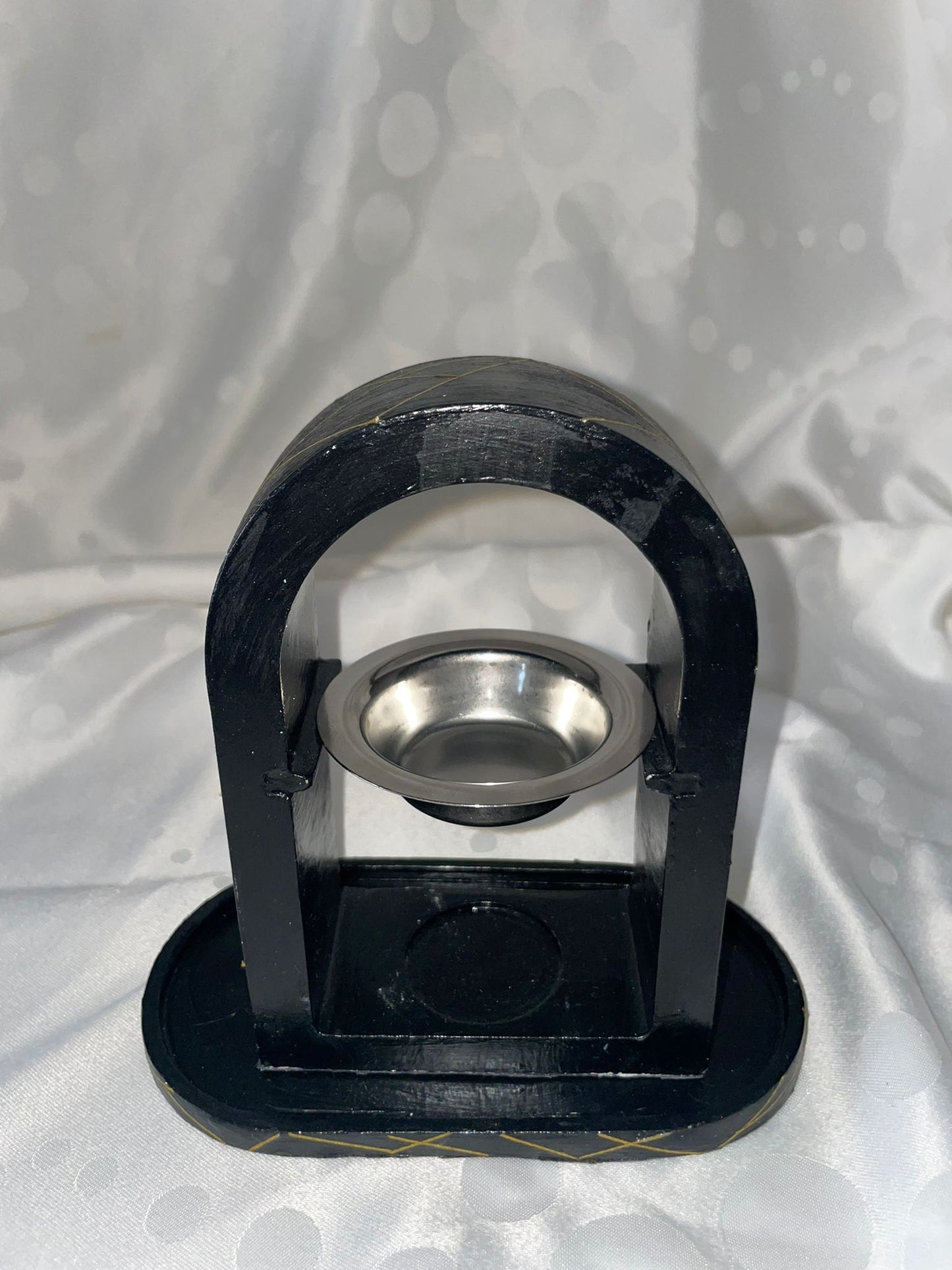 Brûleur d'encens : Ensemble "Nuit dorée". (Vendu sans le plateau)