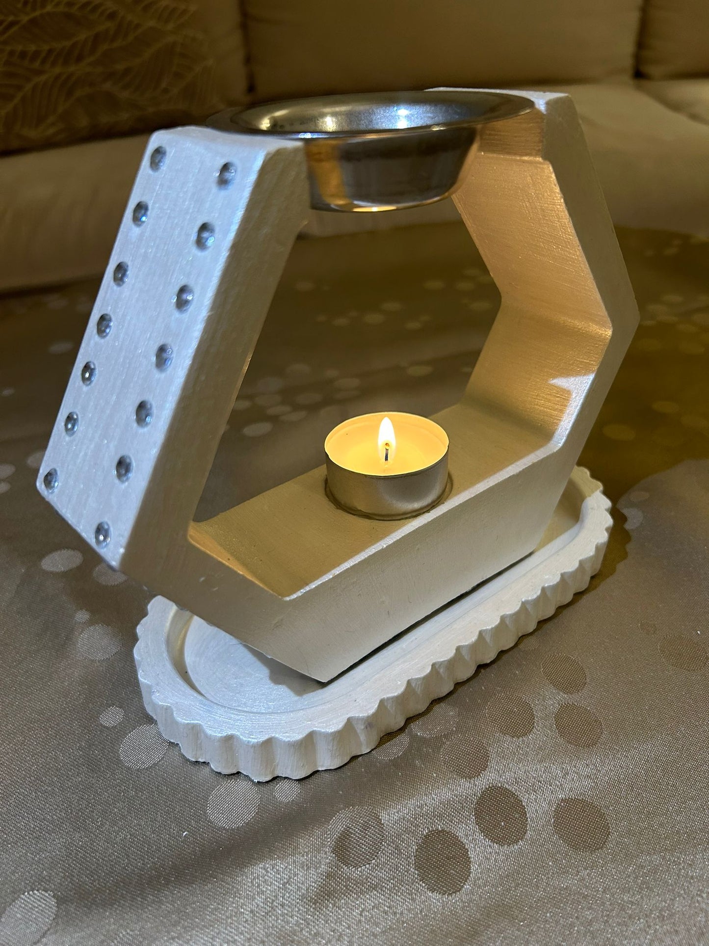 Brûleur à fondants : ensemble "Cristal des neige" (Vendu sans le plateau)