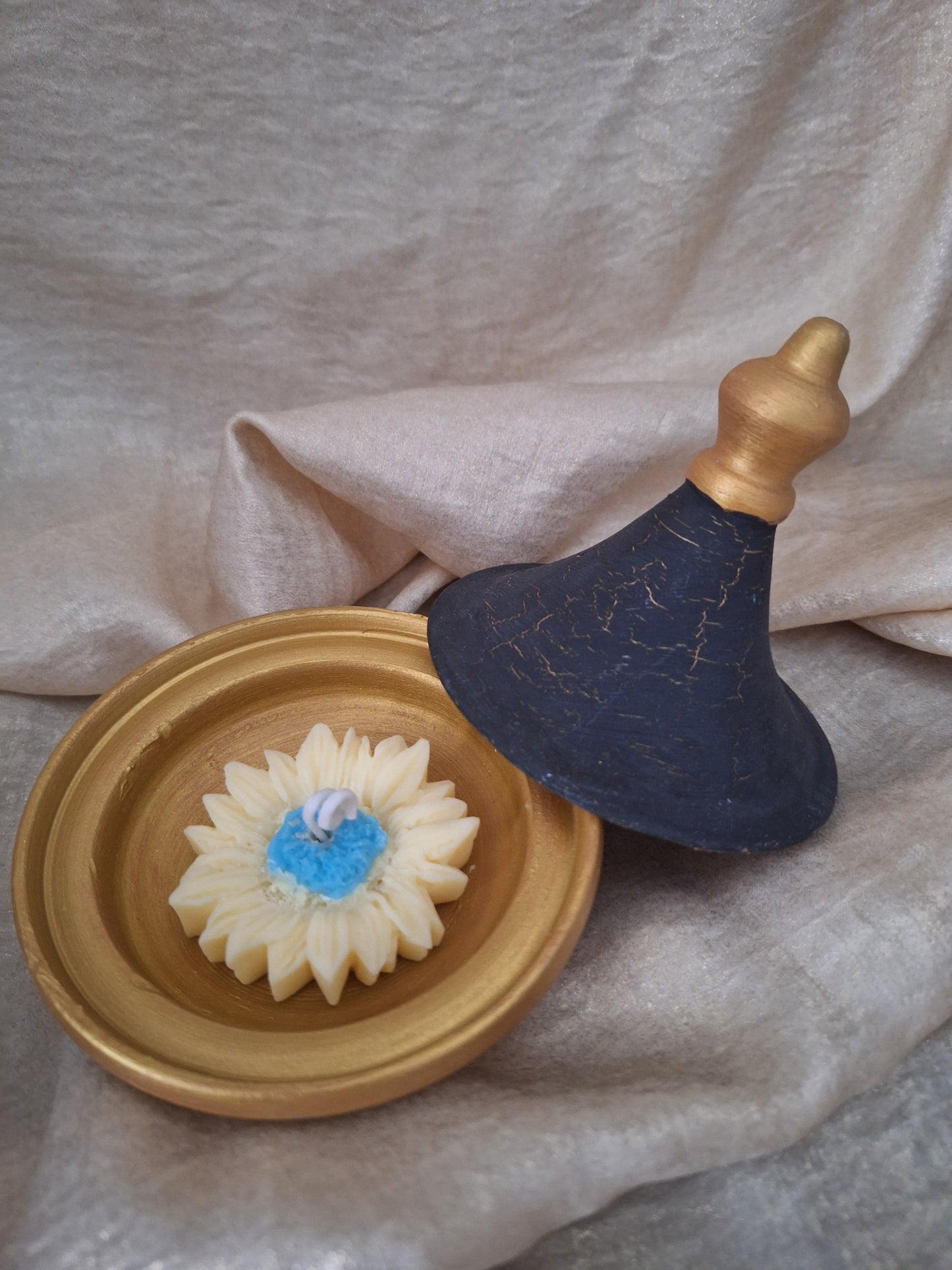 Tajine "noir et d'or"